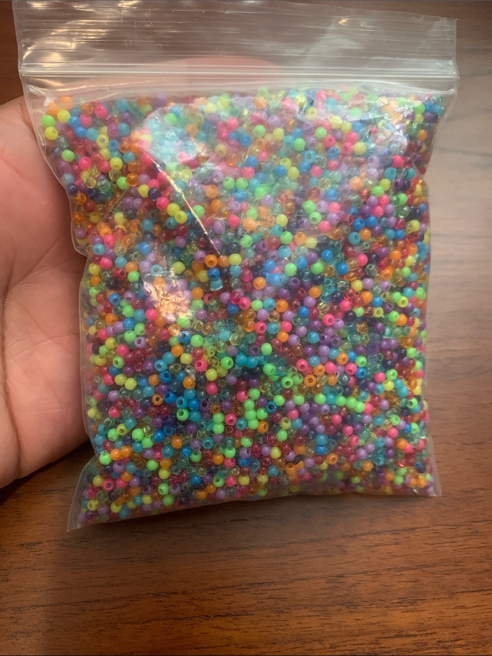 Assorted Multicolour Plastic Craft Bead Bundle